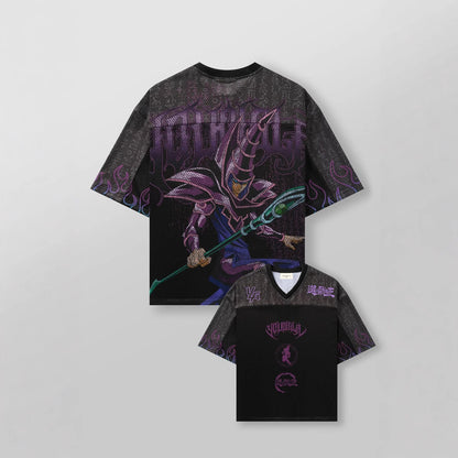 YOUNGLA joint name Yu-Gi-Oh men's oversized T-shirt summer gym sports leisure fitness short-sleeved shirt