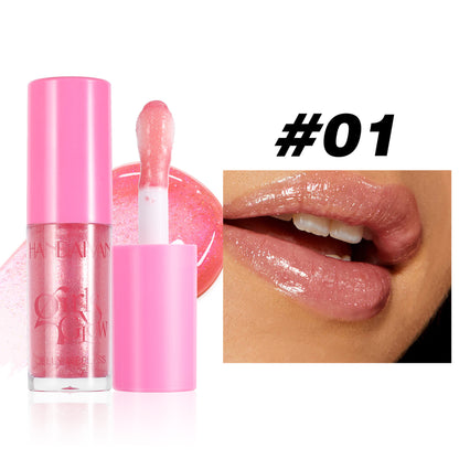 handaiyan cross-border transparent lip gloss full lips moisturizing and nourishing thin and glittering Pearl lip lacquer water light lip gloss lip gloss
