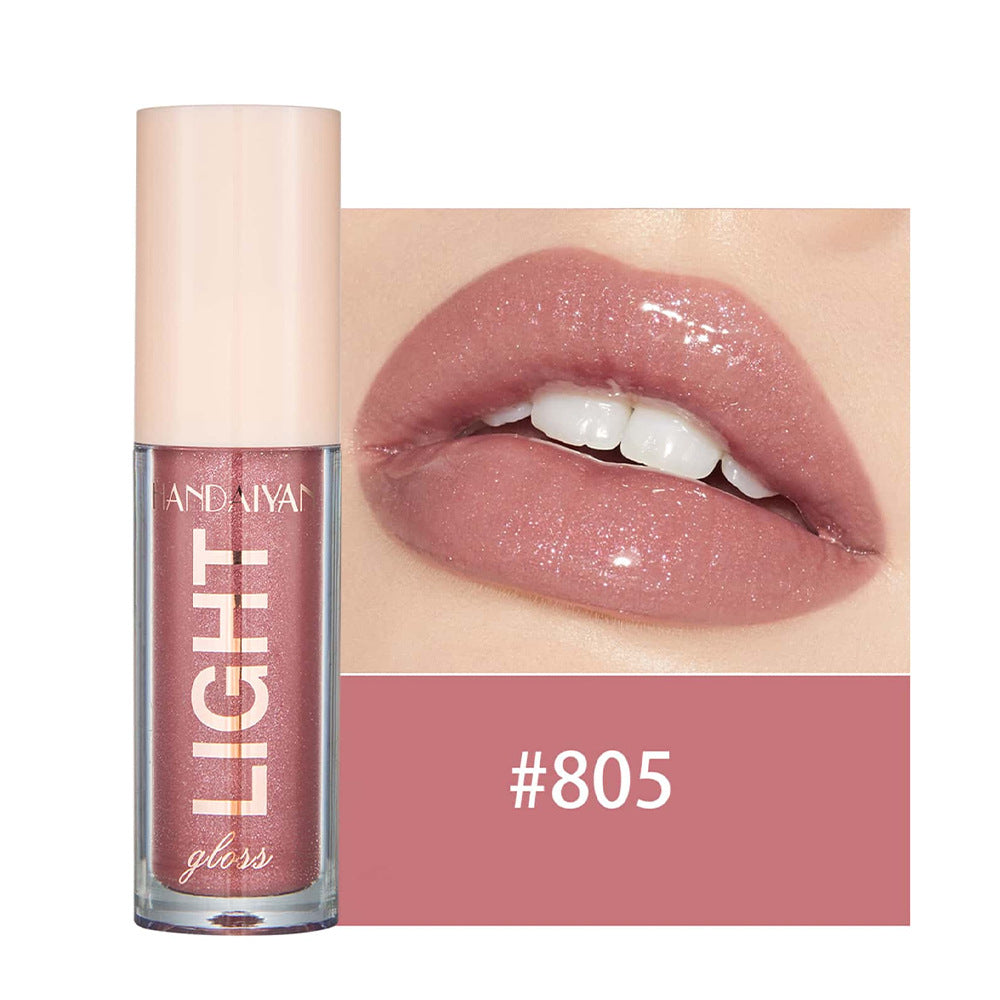 Lip Lacquer cross-border lip gloss HANDAIYAN mirror water light liquid paint glass 12 Color Moisturizing Pearl lip gloss