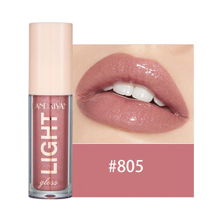 Lip Lacquer cross-border lip gloss HANDAIYAN mirror water light liquid paint glass 12 Color Moisturizing Pearl lip gloss