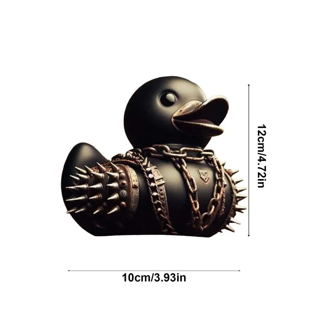 Death Rock Duck Statue Devil Duck Ornament Mysterious Devil Elements Dashboard Car Interior Decoration Car Accessory