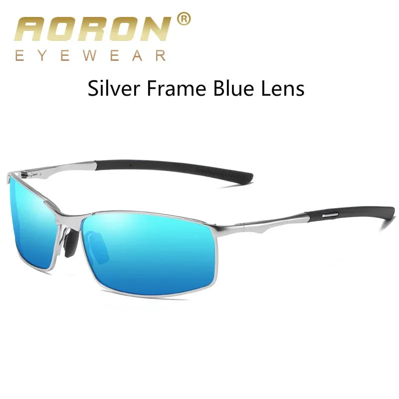 Aoron Polarized Sunglasses Mens/Women Driving Mirror Sun Glasses Metal Frame Goggles UV400 Anti-Glare Sunglasses Wholesale