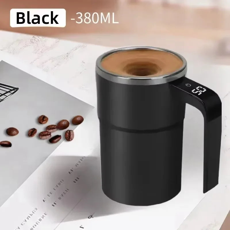 Revolutionary 380ML USB Rechargeable Self-Mixing Coffee Mug - The Ultimate Waterproof & Food Safe Companion for Coffee and Tea Enthusiasts