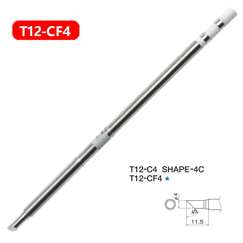 1pc T12 Soldering Iron tips Replacement Various models of Tip Electric Soldering Iron Tip T12- D4  D52 J02 JS02 BC3 CF4 KF KL