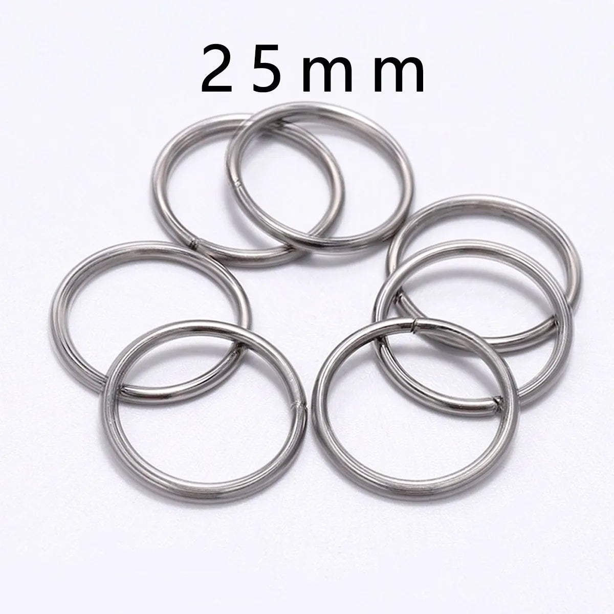 30-200Pcs 3-25mm Stainless Steel Split Ring Open Single Loops Jump Rings Connectors for DIY Jewelry Making Findings Accessories