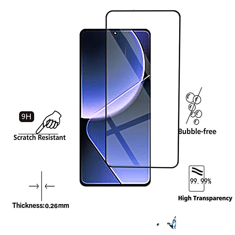 4pcs Tempered Glass for Xiaomi 13T Pro 12t 11t 10t Pro Screen Protectors Protective Glass xiao mi 13tPro 12tpro 13 12 11 T Film