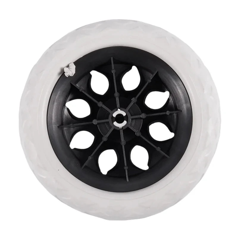 1PCS Black White Plastic Core Foam Shopping Trolley Cartwheel Casters Wheelbarrow wheel