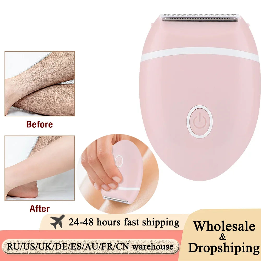 Mini 3 in 1 Women's Shaver Electric Bikini Legs Razor Whole Body Special Hair Removal Equipment Knife Armpit Intimate Area