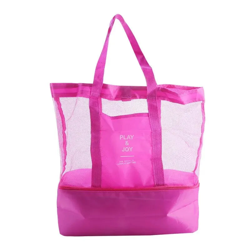 Tote Waterproof Bento Bag Swimming Bag Travel Storage Beach Bags Insulated Double Layer Picnic Ice Bag