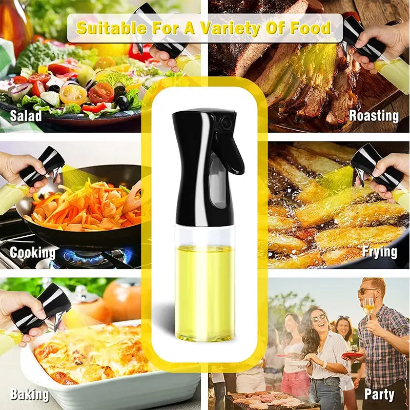 200/300/500ml Oil Spray Bottle BBQ Cooking Olive Oil Sprayer Kitchen Baking Oil Spray Empty Bottle Vinegar Bottle Dispenser