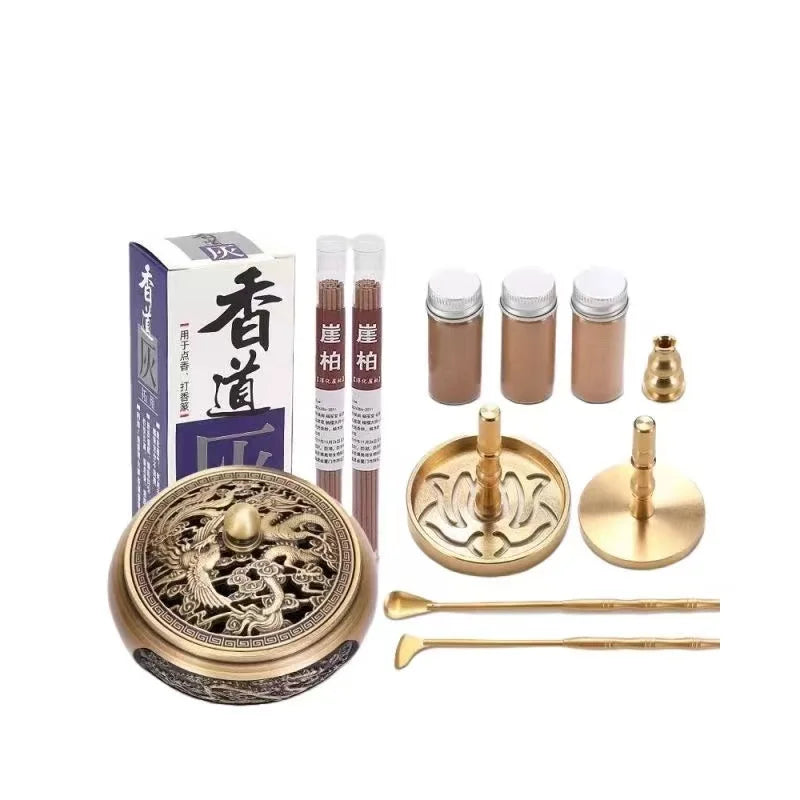 2023 Brass Incense Making Kit Wax Melt Incense Burner Portable DIY Handmade Fragrance Seal Moulding Tools Incense Accessories