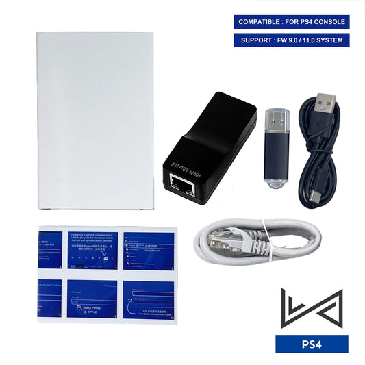 One-Key JB Tool Mod Kit For PS4 FW 9.0/11.0 System USB Dongle Adapter for 9.60/10.00/10.01/10.50/10.70 With Type-C Cable