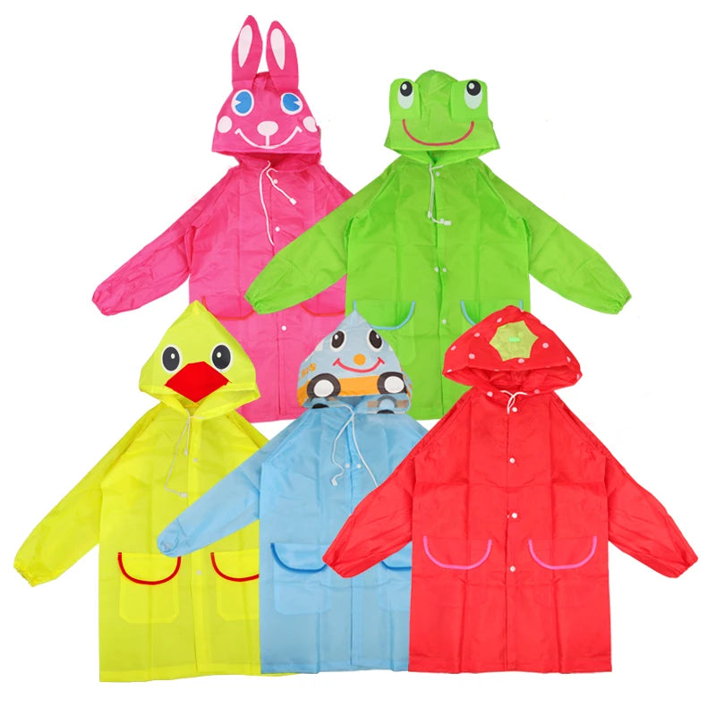 Raincoat Kids Cartoon Animal Style Waterproof Kids Raincoat Baby Raincoat for Children Rain Coat Rainwear Rain Coat Kids