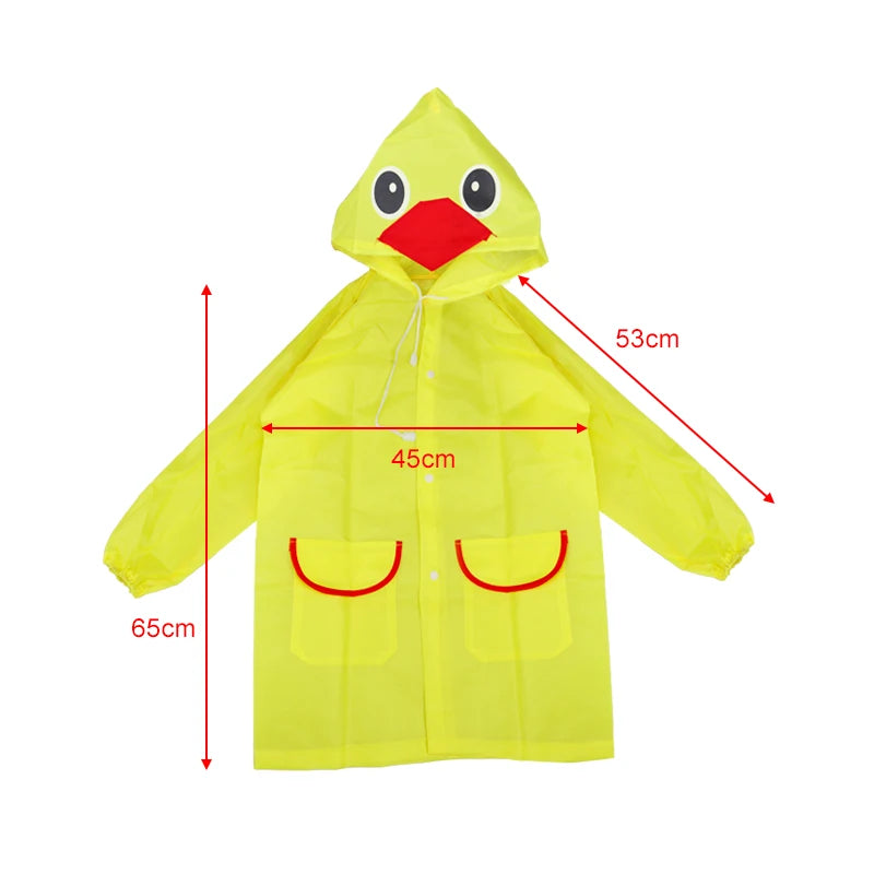 Raincoat Kids Cartoon Animal Style Waterproof Kids Raincoat Baby Raincoat for Children Rain Coat Rainwear Rain Coat Kids