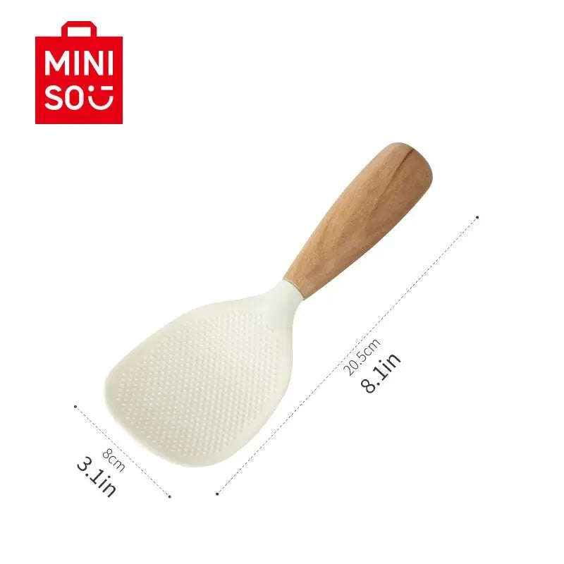 Miniso Food-Grade Silicone Cooking Spatula - Non-stick Pot Turner, Perfect for Home Use. High-Temperature Resistant. Bestseller