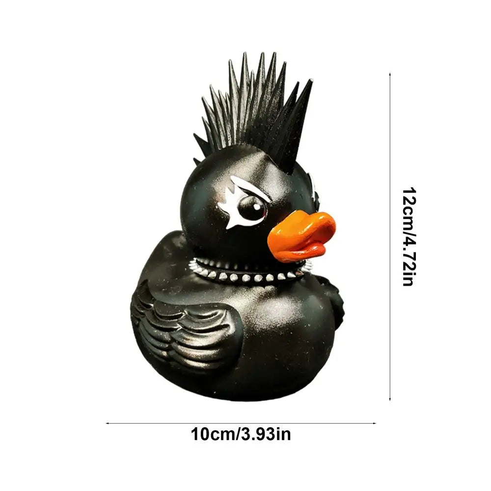 Death Rock Duck Statue Devil Duck Ornament Mysterious Devil Elements Dashboard Car Interior Decoration Car Accessory