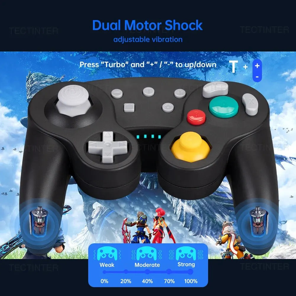 Bluetooth Gamepad Wireless GC Controller For Switch Gamecube Compatible With Nintendo Switch/Lite Controller For PC Joystick