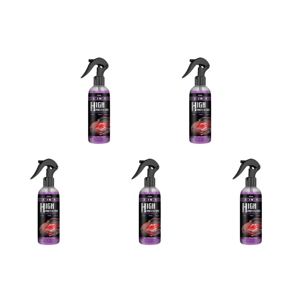 3 in 1 High Protection Quick Ceramic Coating Nano Spray Car Coating Wax Polishing Spray Plastic Refresh Fast Fine Scratch Repair