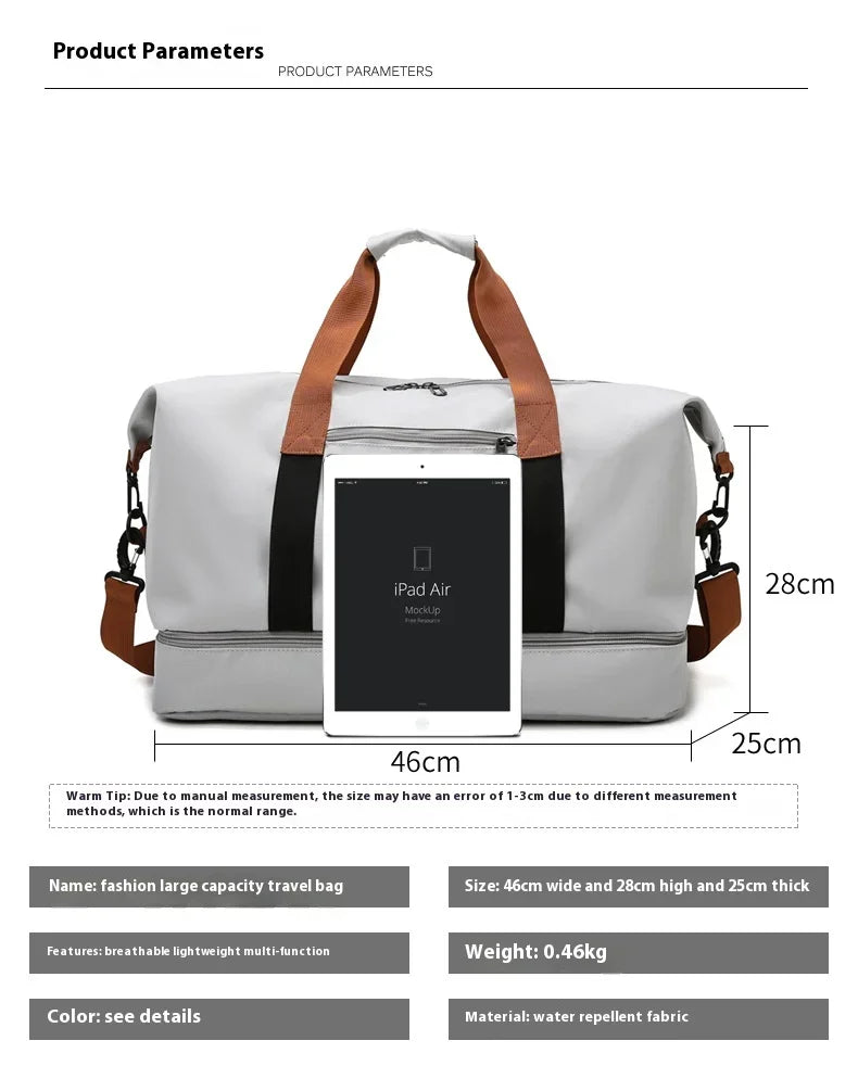 Travel Gym Bag Short-distance Luggage Portable Fitness Bags Shoulder Crossbody Chest Bag Handbags Duffle Carry On Weekender Bag