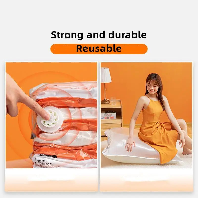 New Patented Vacuum Bags Large Plastic Storage Bags for Storing Clothes Blankets Compression Empty Bag Covers Travel Accessories