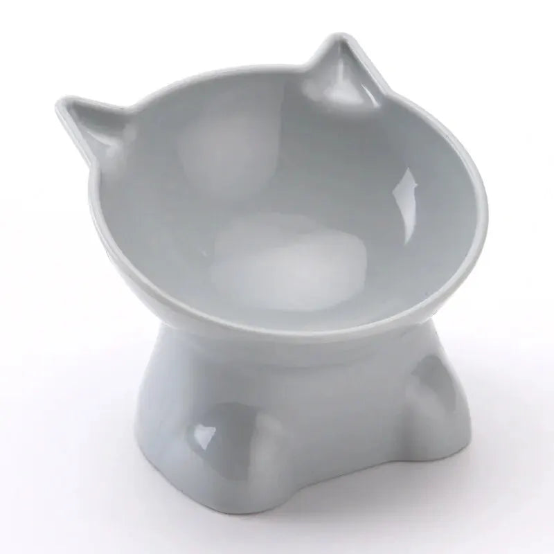 Protecting Cervical Vertebrae Cat Bowl with High Feet