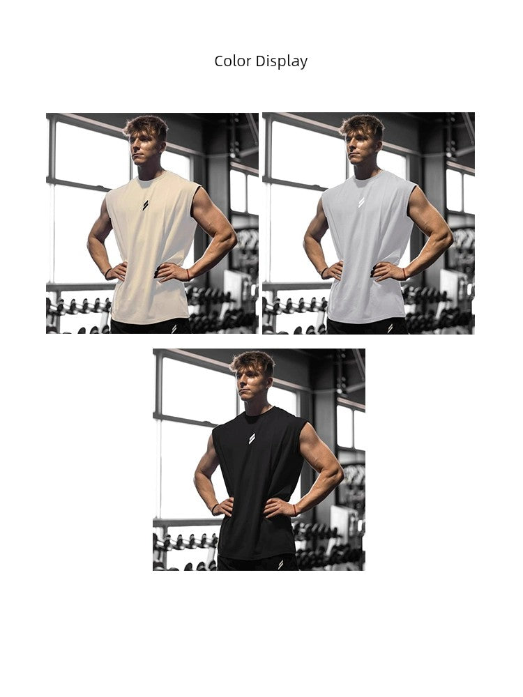 Muscle Bodybuilding Training Sleeveless Bottoming Shirt Sports Vest