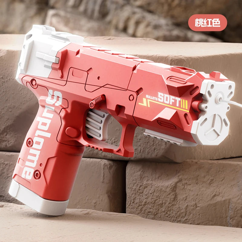 Summer Fully Water Gun Rechargeable Long-Range Continuous Firing Space Party Game Splashing Kids Toy Boy Gift