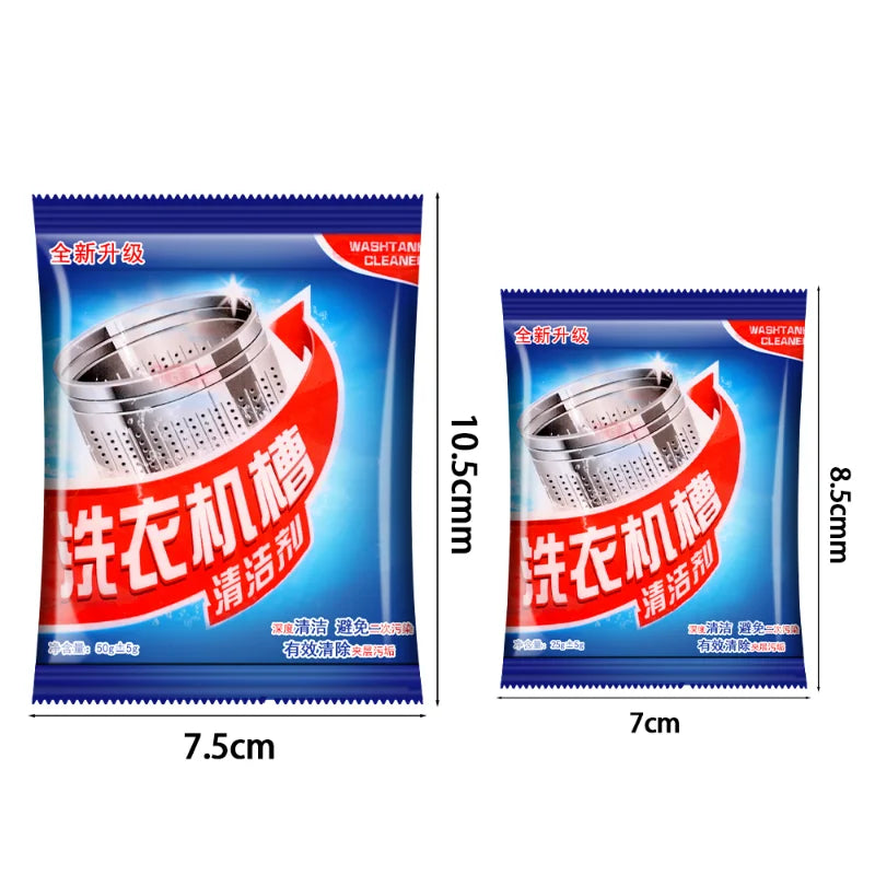 25/50g Cleaning Agent for Washing Machine Strong Bactericide Detergent Mildew Removal Powder Washer Supply Laundry Tank Cleaner