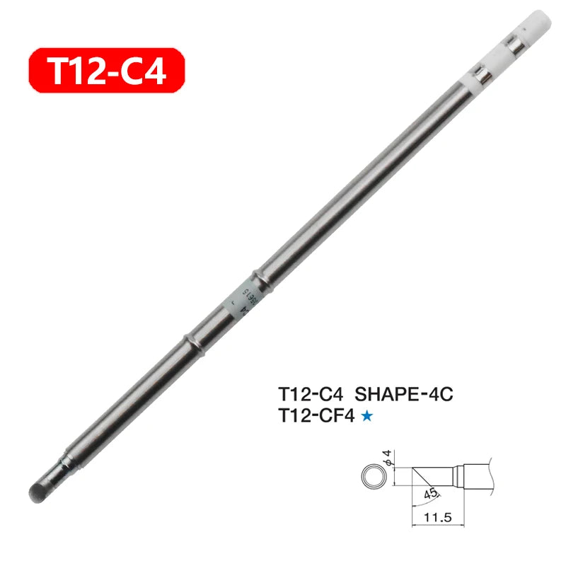 1pc T12 Soldering Iron tips Replacement Various models of Tip Electric Soldering Iron Tip T12- D4  D52 J02 JS02 BC3 CF4 KF KL