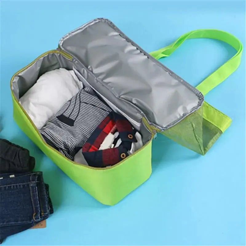 Tote Waterproof Bento Bag Swimming Bag Travel Storage Beach Bags Insulated Double Layer Picnic Ice Bag