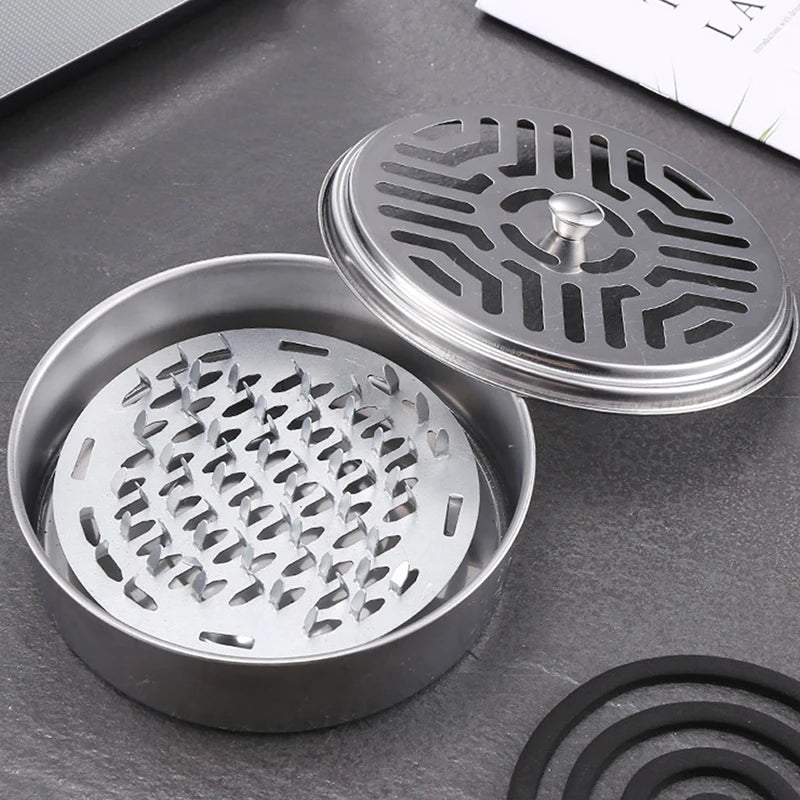 Stainless Steel Repellent Incense Plate Incense Holder Incense Plate Tray Incense Burner Box zen Home Decor for Home Outdoor