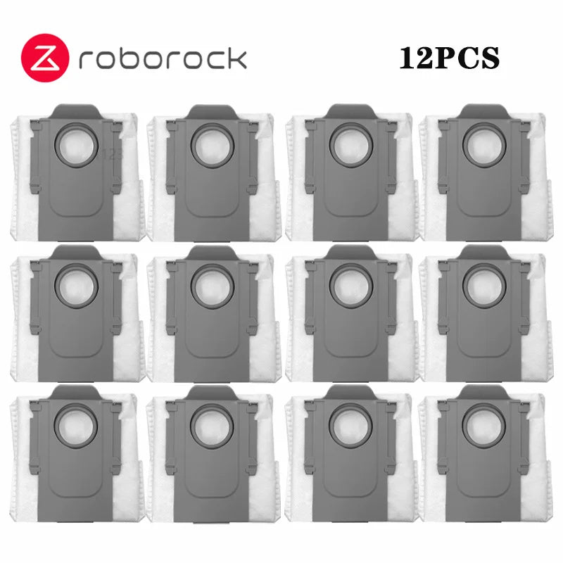 Roborock S8 MaxV Ultra Robot Vacuum Spare Parts Main Side Brushes Mop Cloths HEPA Filters Dust Bags Accessories