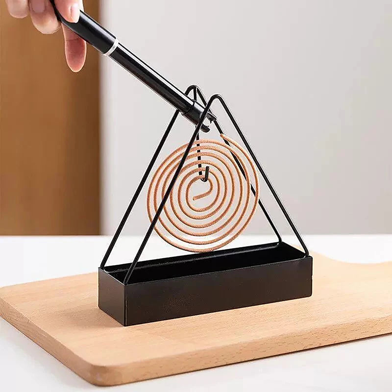 Iron Mosquito Coil Holder Incense Holders Coil Incense Burner Frame Modern Repellent Incense Rack for Household Bedroom Patio