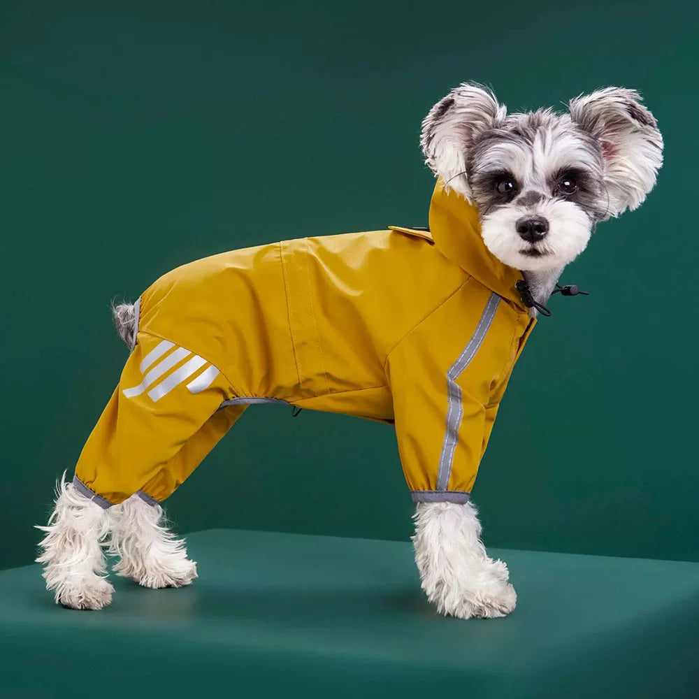 Dog Raincoat Reflective Waterproof Pet Clothes for Chihuahua Maltese Rain Coat Small Medium Dogs Jumpsuit Raincoat Puppy Outfits