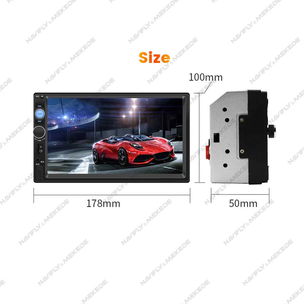 7 Inch HD Touch Screen Intelligent System Car Radio Multimedia Player For Universal Autoradio MP5 Camera TF Card Mirror Link USB