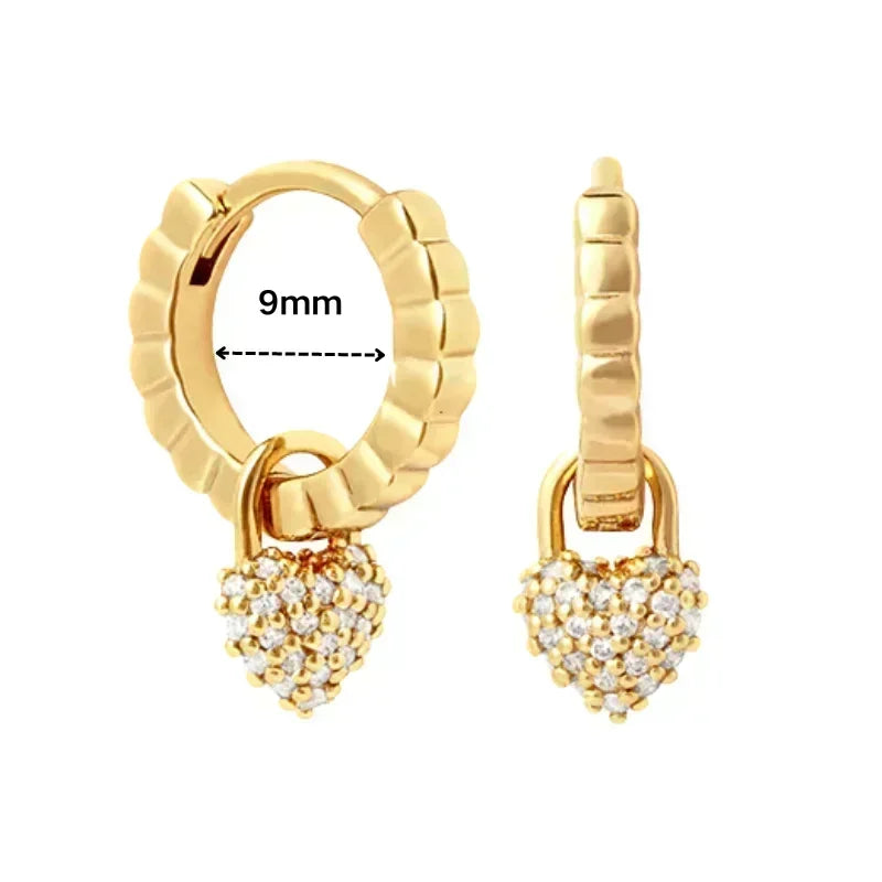 Women's 925 Sterling Silver Ear Needle Crystal Zircon Water Droplets Stud Hoop Gold Huggie Earrings Premium Luxury Party Jewelry