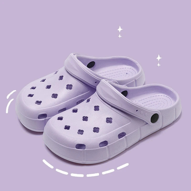 Clogs Women Sandals Summer Casual EVA Lightweight Outdoor Women's Shoes Anti Slip Thick Sole Beach Slides Couple Garden Shoes