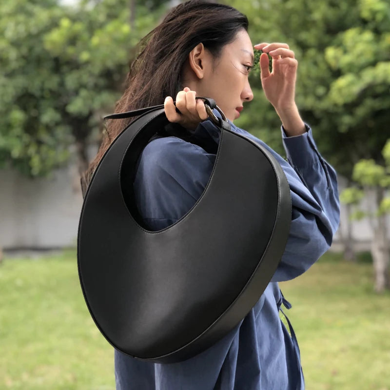 Handbags For Women Luxury Designer Slim Half Moon Bag And Purse 2023 New In PU Material Vintage Medium Underarm Shoulder Bags