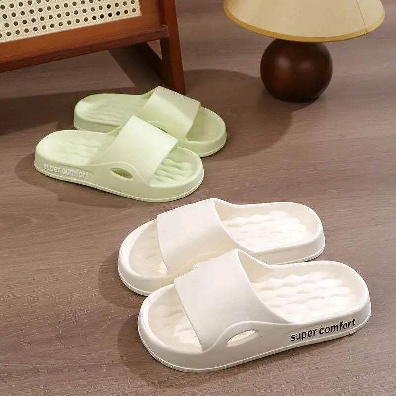 Thick Platform Slippers for Women Home Soft Sole Pillow Slides Sandals Woman Summer Beach Non Slip Flip Flops Bathroom Slipper