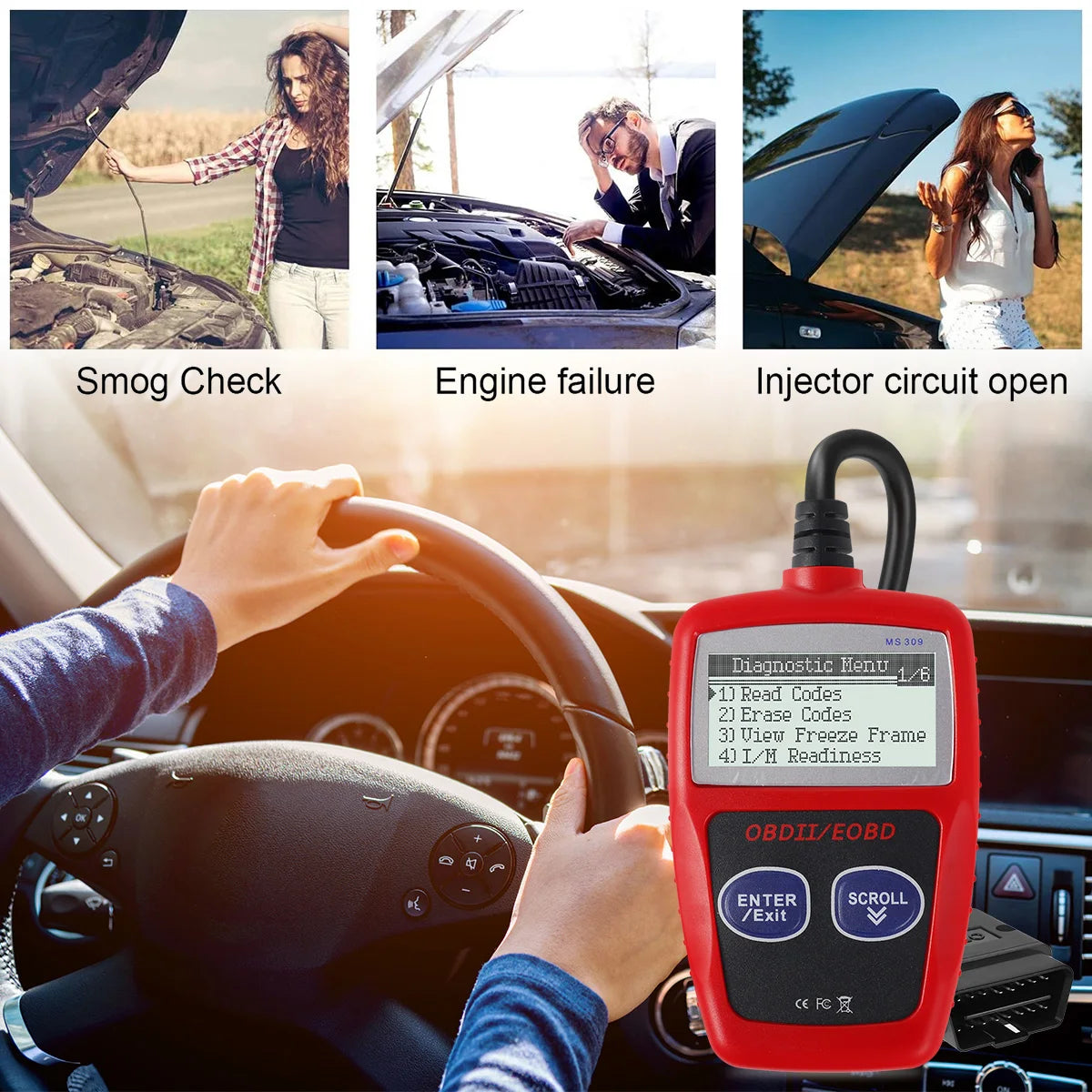 Multifunctional Car Fault Code Reader Accurate Engine Diagnostic Scanner ToolScanner Read & Erase Fault Code View For Peugeot