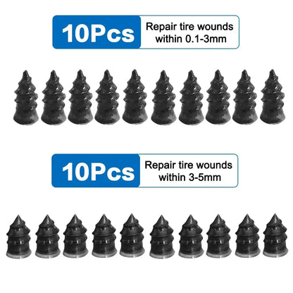 Revitalize Your Ride with the Ultimate Tire Puncture Repair Nail Kit - Perfect for Cars, Motorcycles, Scooters & Bikes!