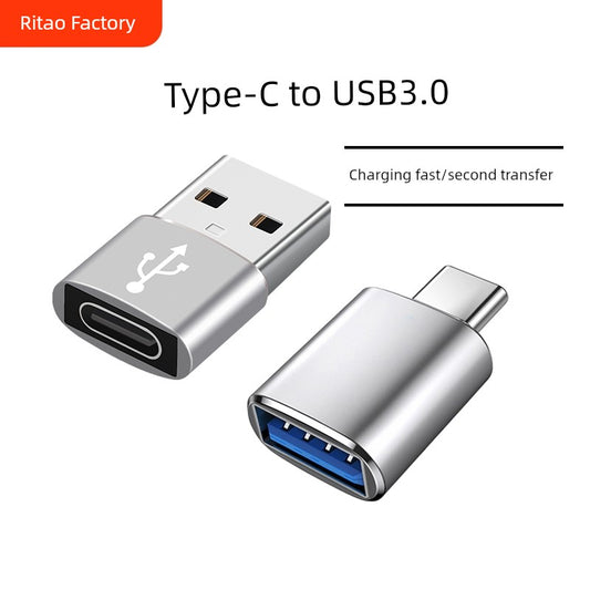 Typec转USB3.0转接头OTG转换器TPC适用于华为小米安卓接口手机笔记本电脑通用连接U盘鼠标键盘苹果PD充电数据线