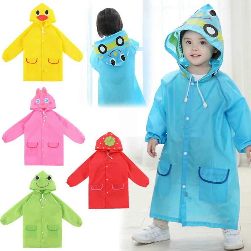 Raincoat Kids Cartoon Animal Style Waterproof Kids Raincoat Baby Raincoat for Children Rain Coat Rainwear Rain Coat Kids