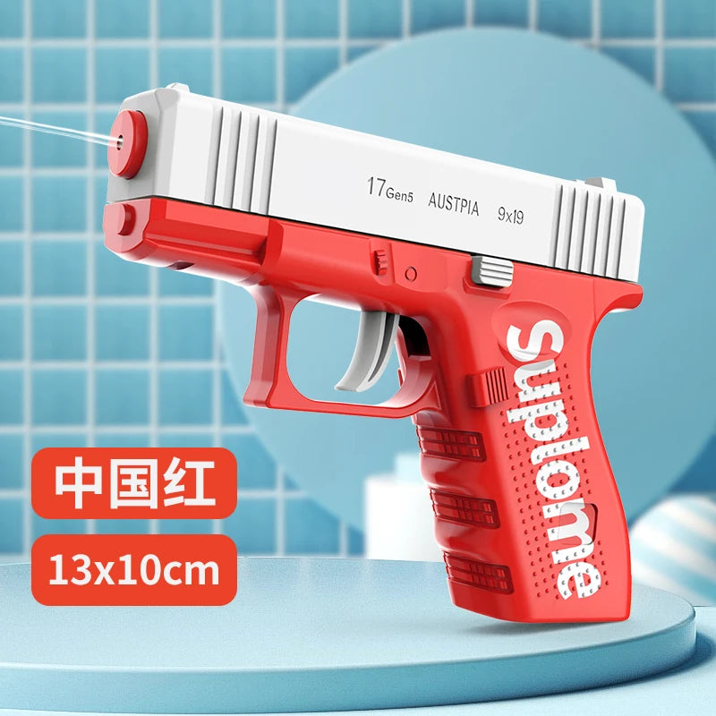 Summer Fully Water Gun Rechargeable Long-Range Continuous Firing Space Party Game Splashing Kids Toy Boy Gift