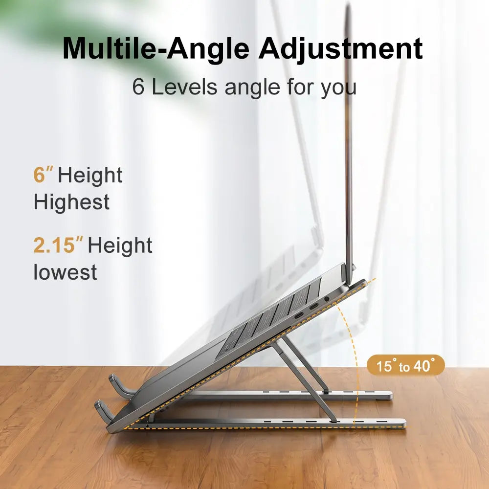 Portable Laptop Stand Aluminum Notebook Support Computer Bracket Macbook Air Pro Holder Accessories Foldable Lap Top Base For Pc