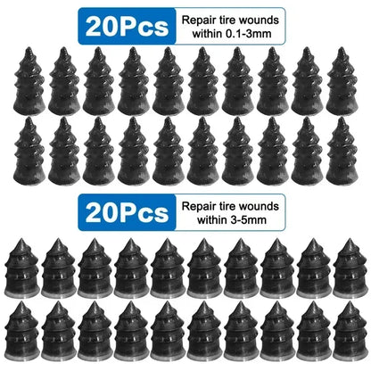 Revitalize Your Ride with the Ultimate Tire Puncture Repair Nail Kit - Perfect for Cars, Motorcycles, Scooters & Bikes!