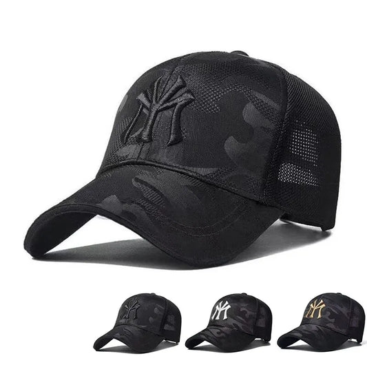 Unisex Letter Embroidery Breathable Baseball Caps Spring and Autumn Outdoor Adjustable Casual Hat Sunscreen Hat