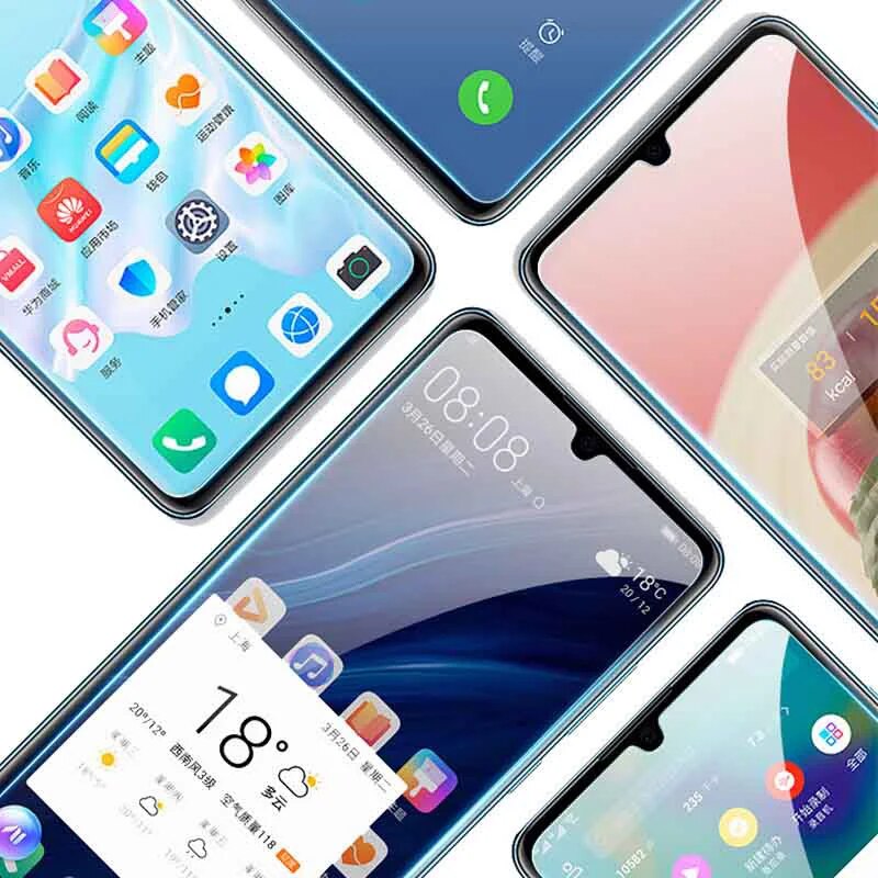 3PCS 2PCS Screen Protector for Huawei P30 P40 P20 Mate 20 Lite Y6 Y7 Tempered Glass on Huawei P Smart Z  2019 2021 Nova 5T Glass