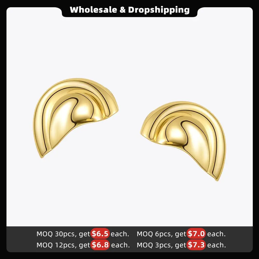 ENFASHION Auricle Ear Cuff Clip On Earrings For Women Gold Color Cover Earings Without Piercing Fashion Jewelry Brincos E201200