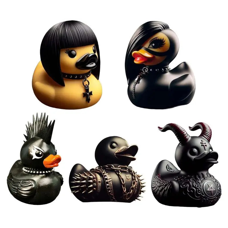 Death Rock Duck Statue Devil Duck Ornament Mysterious Devil Elements Dashboard Car Interior Decoration Car Accessory